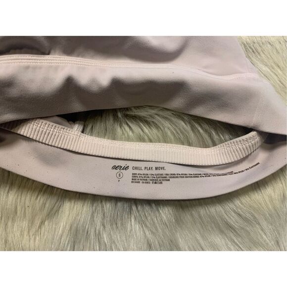 Aerie Chill.Play.Move Longline Sports Bra size Small Light Purple - Picture 3 of 5